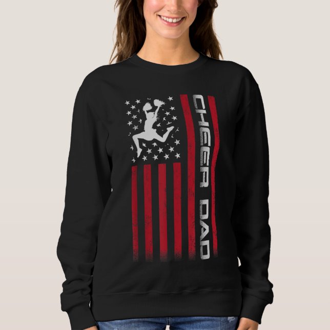 Sudadera 4 de julio Bandera de Estados Unidos anima a papá  (Anverso)