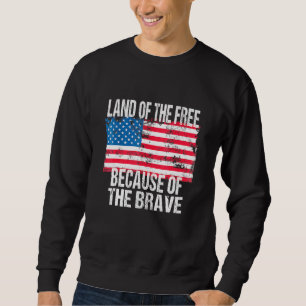 Sudadera 4 De Julio Bandera Estadounidense De Los Libres Po