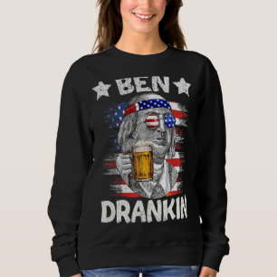 Sudadera 4 De Julio Ben Drankin Beber Cerveza Benjamin Fra