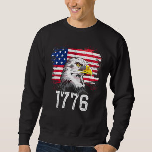 Sudadera 4 De Julio De 1776 Estados Unidos Bandera Y Águila