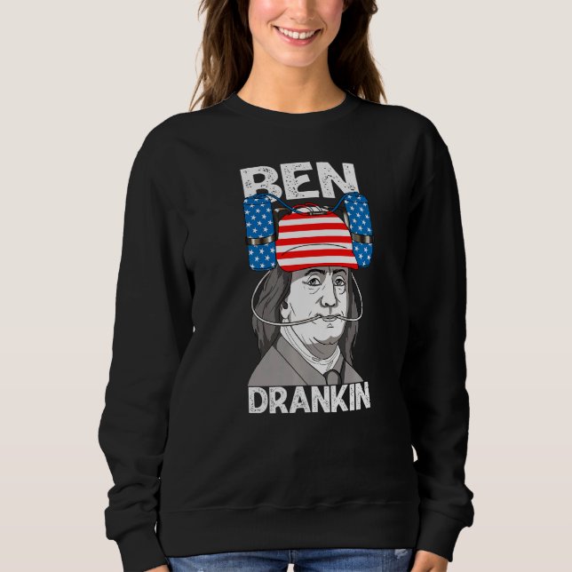 Sudadera 4 de julio Día de la Independencia Ben Franklin Es (Anverso)