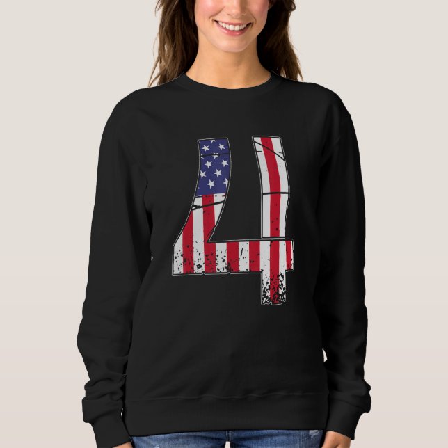 Sudadera 4 De Julio Día De La Independencia De La Bandera E (Anverso)