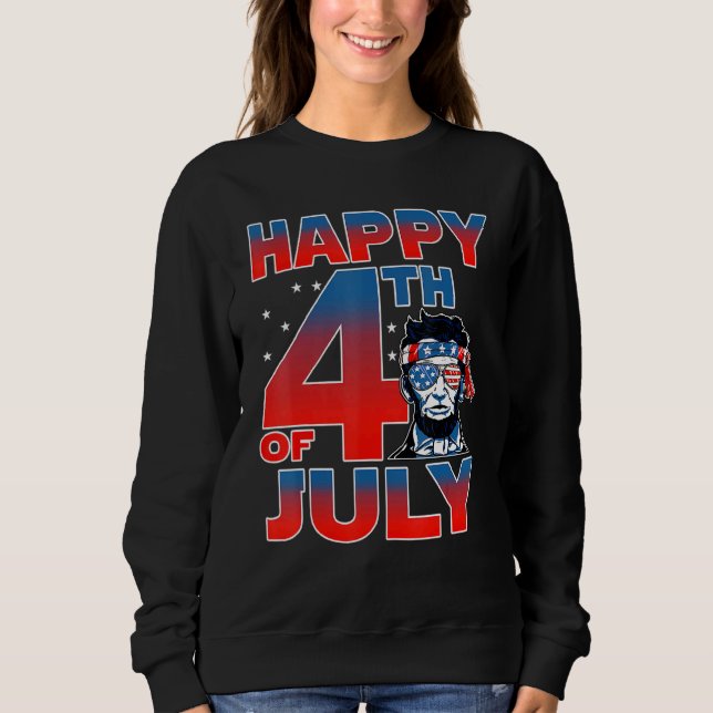 Sudadera 4 De Julio, Día De La Independencia De Merica Linc (Anverso)