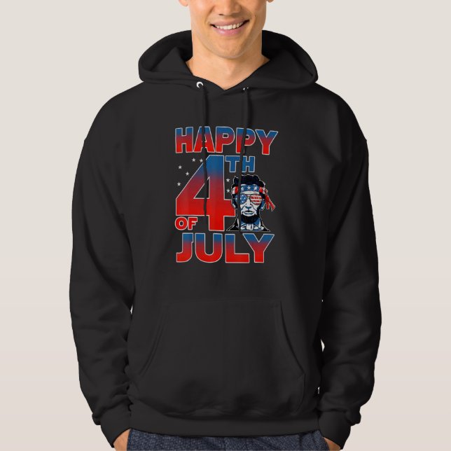 Sudadera 4 De Julio, Día De La Independencia De Merica Linc (Anverso)