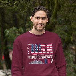 Sudadera 4 de julio - Diseño del Día de la Independencia de