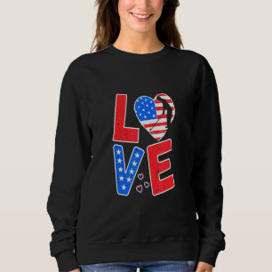 Sudadera 4 De Julio El Golf Patriótico Ama La Bandera Estad