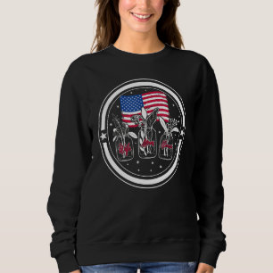 Sudadera 4 De Julio Esposa Mamá Nana Bandera Estadounidense