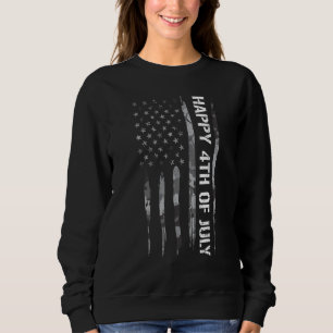 Sudadera 4 de julio Feliz 4 de Julio Bandera Americana