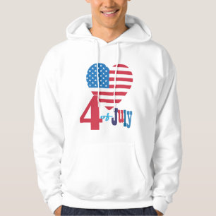 Sudadera 4 de julio Fuegos artificiales de la bandera estad