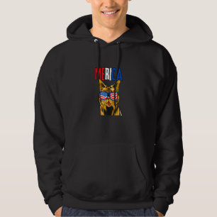 Sudadera 4 De Julio Gato Mericat Día De La Independencia Pa