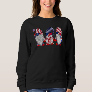Sudadera 4 De Julio Gnomes Estadounidenses Gafas De Sol Hom