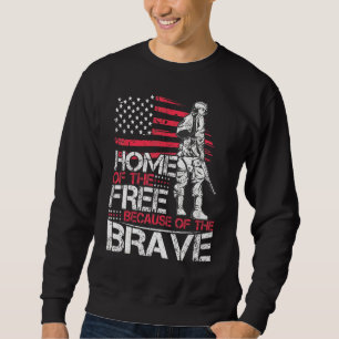 Sudadera 4 De Julio Hogar De Bandera Estadounidense De Los
