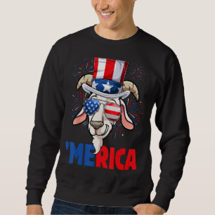 Sudadera 4 de julio Hombres de cabra mujeres Cabra de la ba