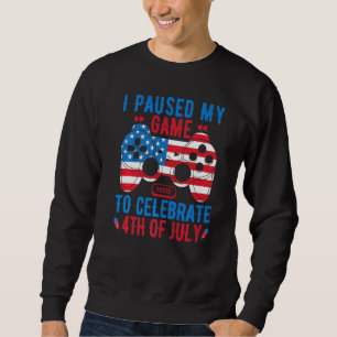 Sudadera 4 De Julio Jugador De Videojuego Estadounidense Ba