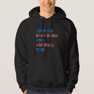 Sudadera 4 De Julio Mamá Fuegos Artificiales Amo Mi Barriga