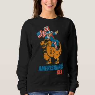 Sudadera 4 De Julio Para El Niño Amerisaurus Rex Dabbing Un