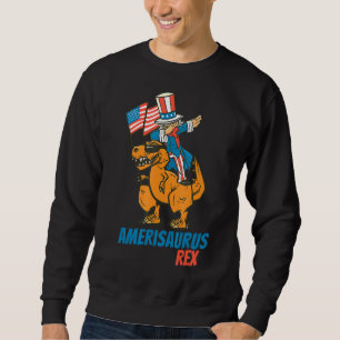Sudadera 4 De Julio Para El Niño Amerisaurus Rex Dabbing Un