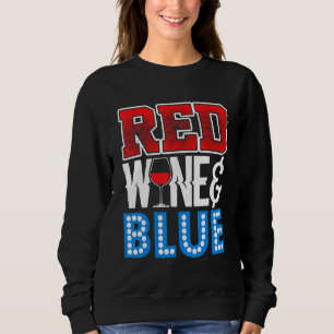 Sudadera 4 De Julio Patriótico Red Wine Cute Drinking Usa