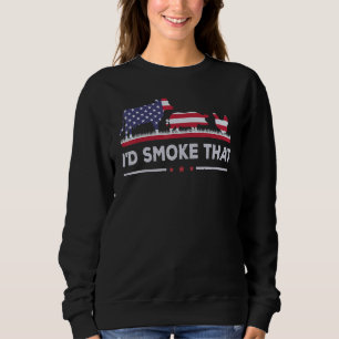 Sudadera 4 De Julio Pollo De Cerdo De Bandera Americana