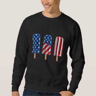 Sudadera 4 De Julio Popsicle Bandera Norteamericana Azul Bl