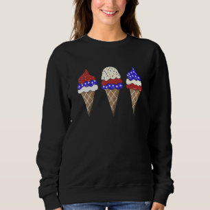 Sudadera 4 De Julio Popsicle Bandera Norteamericana Azul Bl