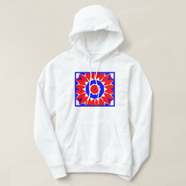 Sudadera 4 de julio Pullover Hoodie (Diseño del anverso)