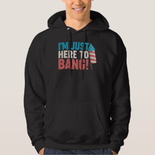 Sudadera 4 de julio, solo estoy aquí para el 8 de marzo