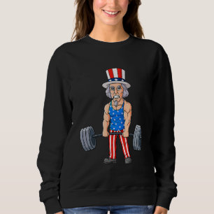 Sudadera 4 De Julio Tío Sam Halterofilia Levantamiento Hast