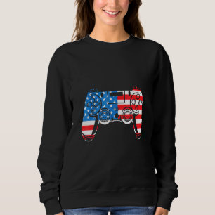 Sudadera 4 De Julio Video Game Gamer Controller American F