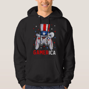 Sudadera 4 De Julio Videojuego Bandera Americana Tío Sam Ga