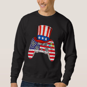 Sudadera 4 De Julio Videojuego Bandera Americana Tío Sam Ga