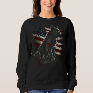 Sudadera 4 de julio Yorkshire Terrier Dog USA Bandera Patri