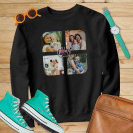 Sudadera 4 Fotos Collage Recuerdo Familiar Día de la Madre