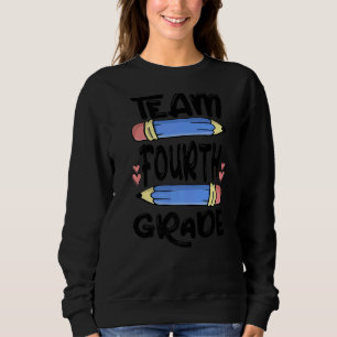 Sudadera 4° Grado Del Equipo De Vuelta Al Colegio De Maestr