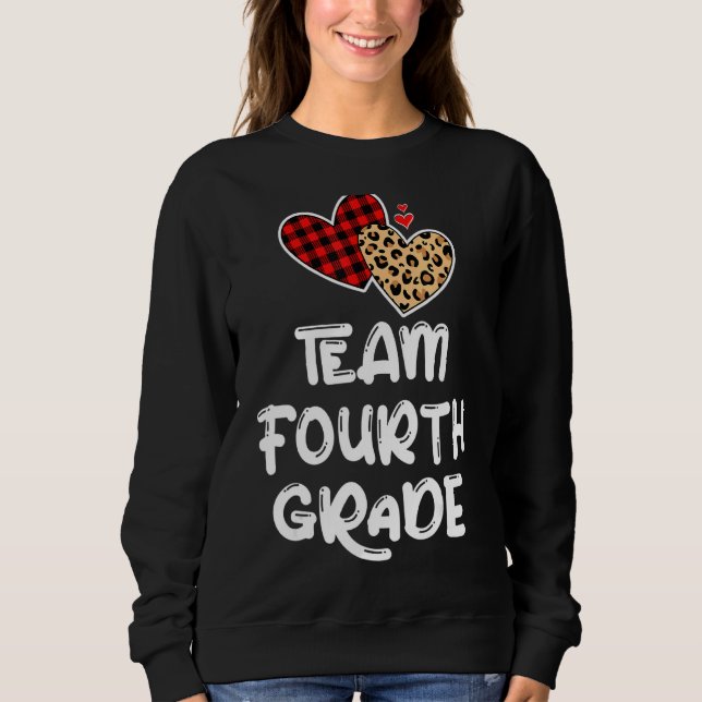 Sudadera 4° Grado Del Equipo De Vuelta Al Colegio De Maestr (Anverso)