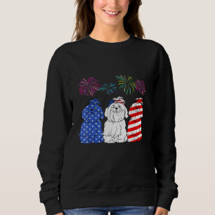 Sudadera 4 Maltés De Julio Pabellón Maltés-Norteamericano