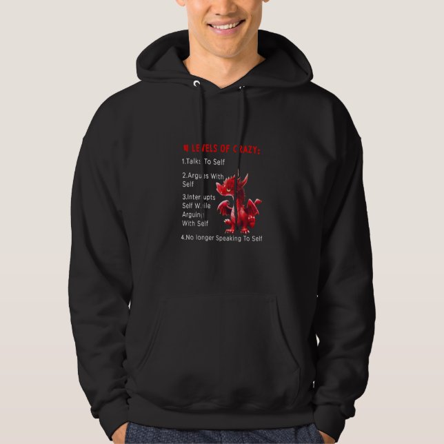 Sudadera 4 Niveles De Crazy Talk To Selfs Discuten Con Self (Anverso)