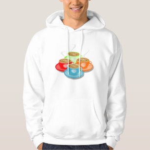 Sudadera 4 tazas de café de Hoodie