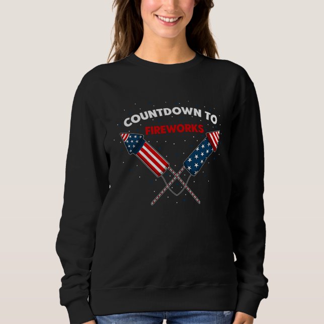 Sudadera 4h of July Fireworks Patriotic American Firecracke (Anverso)