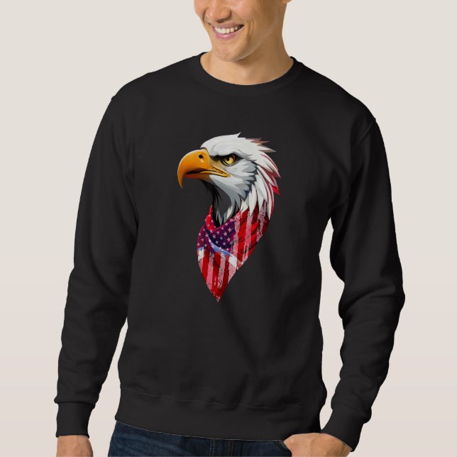 Sudadera 4th july American eagle flag Independence Day 1 (Anverso)