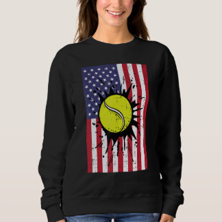 Sudadera 4th July Tennis America Flag Patriotic Men Boys Ki