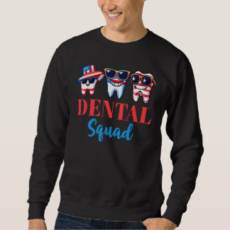 Sudadera 4th Of July Dentist  American Patriotic Dental Squ