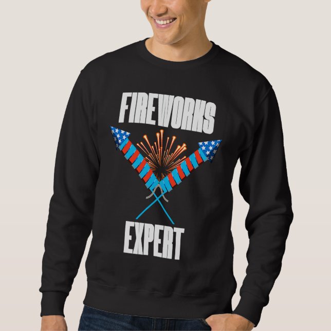 Sudadera 4th of July Fireworks Expert  Event Coordinators (Anverso)