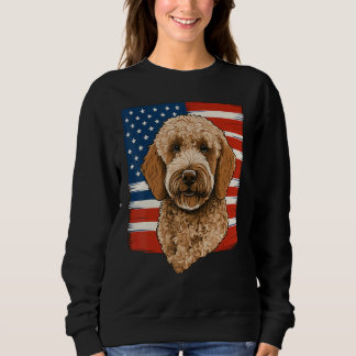 Sudadera 4th Of July Goldendoodle on Patriotic American Gol