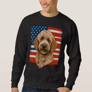 Sudadera 4th Of July Goldendoodle on Patriotic American Gol