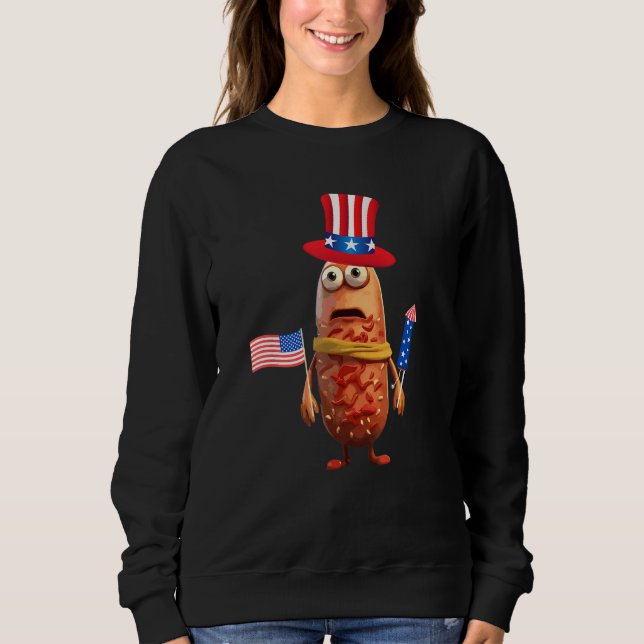 Sudadera 4th of July Hot Dog Hotdog 4th of July Independenc (Anverso)