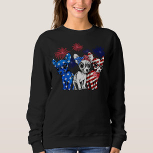 Sudadera 4th Of July Independence Day Chihuahua Dog America