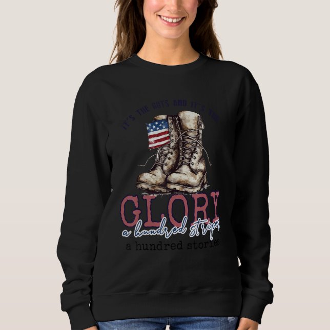 Sudadera 4th of July It's the guts and it's the glory 2 (Anverso)