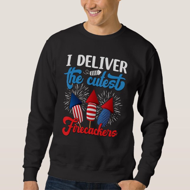 Sudadera 4th Of July L&D Nurse Labor and Delivery Nurse (Anverso)