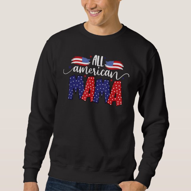 Sudadera 4th Of July Mama Mom (Anverso)